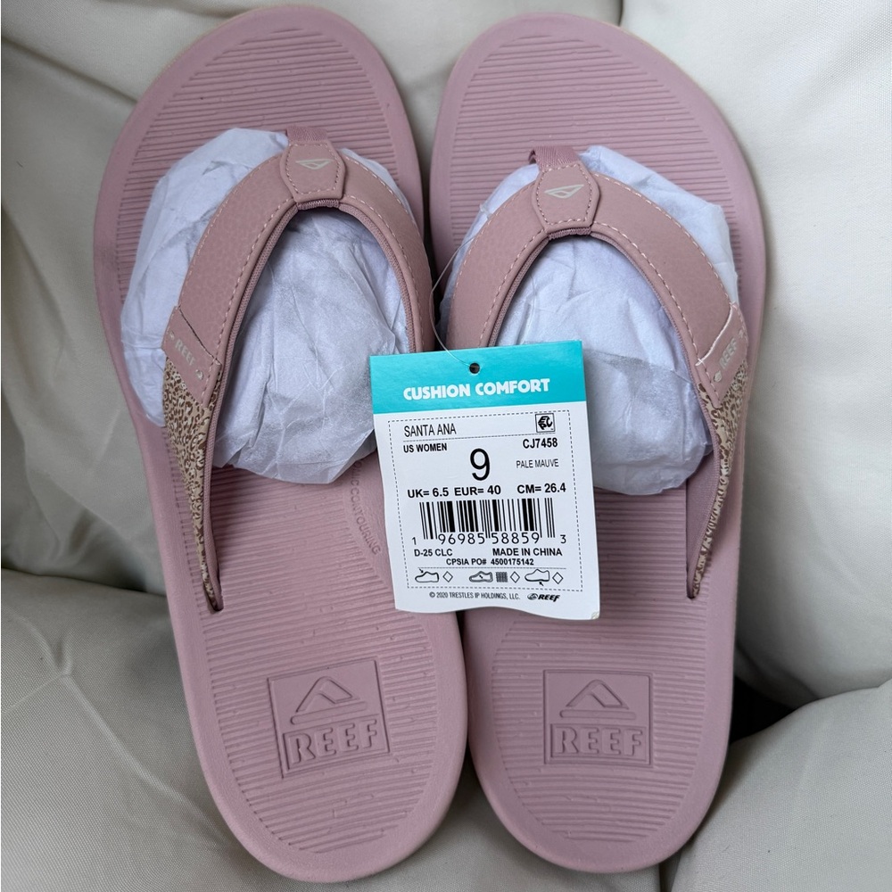 REEF Santa Ana - Women's size 9 BNWT Pale Mauve